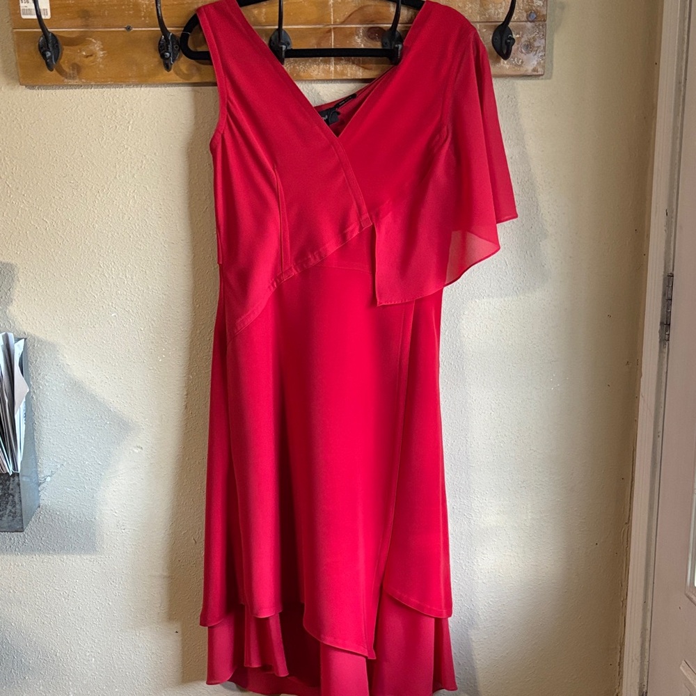 Yigal Azrouel Vibrant Red Asymmetrical Dress